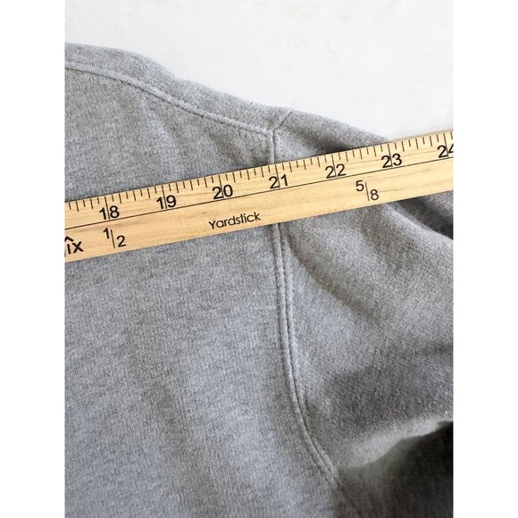 Woolrich Pullover 1/4 Zip Sweatshirt Mens XXL Grey Elbow Patches - Picture 9 of 14